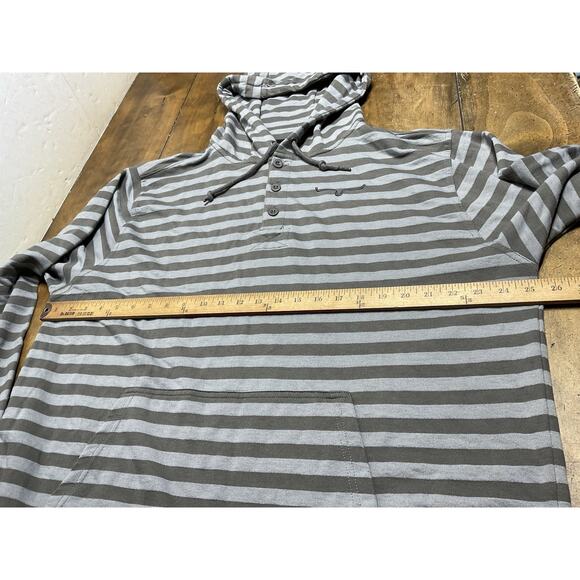 Kimes Ranch Hoodie Mens 2XL Gray Henley Striped Sweater Western Work Cowboy - Picture 6 of 9